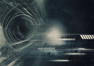 3D rendering of digital technology concept