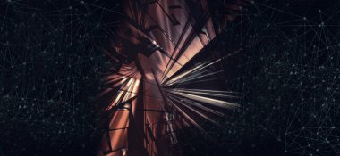 3D rendering of digital technology concept