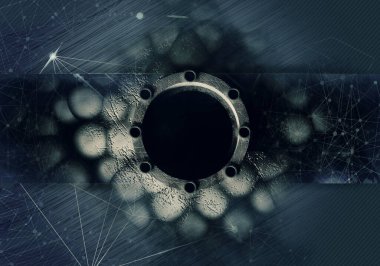 3D rendering of digital technology concept