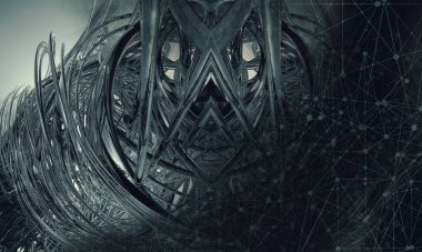 3D rendering of digital technology concept