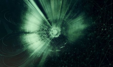 3D rendering of digital technology concept