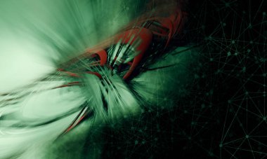 3D rendering of digital technology concept