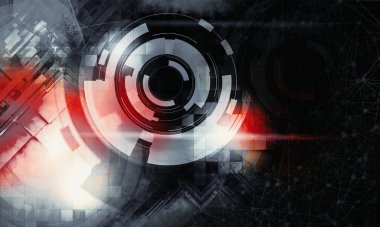 3D rendering of digital technology concept