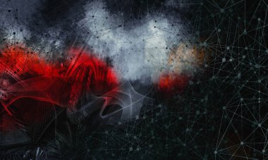 3D rendering of digital technology concept