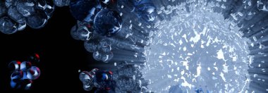 soyut teknoloji kavramı arka plan 3D render