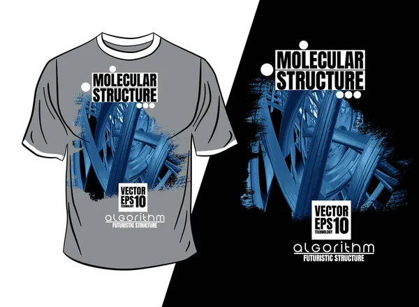 Vector Shirt Design Abstract Technologie Concept Met Rendering Achtergrond — Stockvector