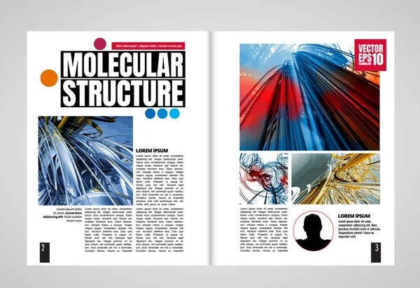 Moderne Vectorsjablonen Voor Brochure Tijdschrift Flyer Boekje Met Technologieconcept Achtergrond — Stockvector