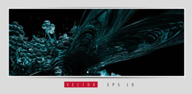 Soyut teknoloji dijital hi-tech konseptinin vektör pankartı web sitesi için hazır