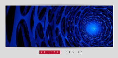 Soyut teknoloji dijital hi-tech konseptinin vektör pankartı web sitesi için hazır