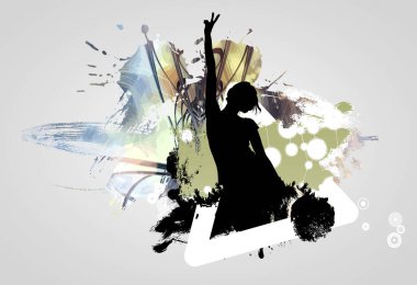 Büyük müzik etkinliği. Poster veya afiş için arkaplan hazır