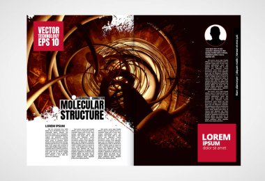 Soyut teknoloji kavramına sahip e-kitap tasarımı 