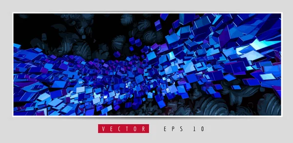 Soyut teknoloji dijital hi-tech konseptinin vektör pankartı web sitesi için hazır