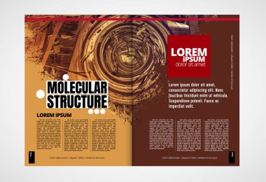 Broşür, dergi, broşür, broşür, arkaplanda teknoloji kavramı olan kitapçık için modern vektör şablonları