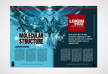 Broşür, dergi, broşür, broşür, arkaplanda teknoloji kavramı olan kitapçık için modern vektör şablonları