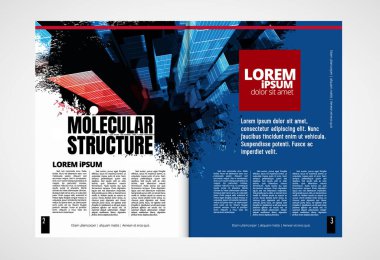 Broşür, dergi, broşür, broşür, arkaplanda teknoloji kavramı olan kitapçık için modern vektör şablonları