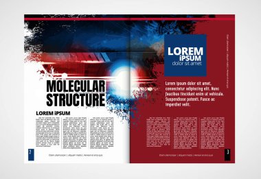 Broşür, dergi, broşür, broşür, arkaplanda teknoloji kavramı olan kitapçık için modern vektör şablonları