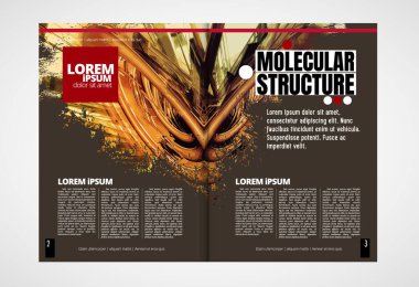 Broşür, dergi, broşür, broşür, arkaplanda teknoloji kavramı olan kitapçık için modern vektör şablonları