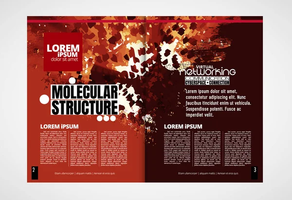 Broşür, dergi, broşür, broşür, arkaplanda teknoloji kavramı olan kitapçık için modern vektör şablonları