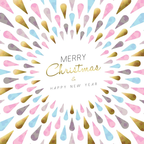 Christmas and new year modern card design — Stock Vector