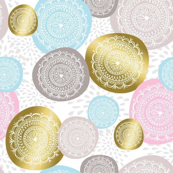 Christmas ornament background in gold color — Stock Vector