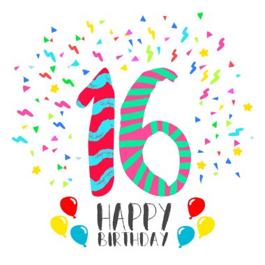 sweet 16 free vector eps, cdr, ai, svg vector illustration ...