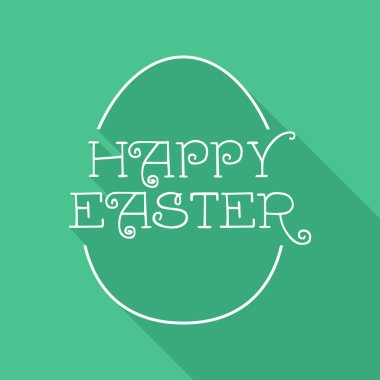 Mutlu Paskalya yortusu yumurta alıntı tebrik kartı tasarımı