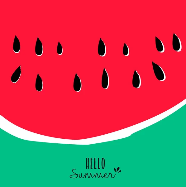 Hello summer armelon design for vacation season — стоковый вектор