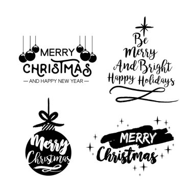 Alıntı yazı Noel el yapımı mürekkep fırça seti