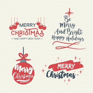 Noel tatil sezonu retro alıntı yazı ayarla