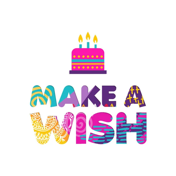 Všechno nejlepší k narozeninám dort přání papír řez blahopřání — Stockový vektor