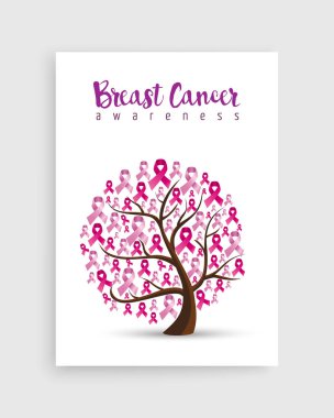 Meme Kanseri Bilinçlendirme için pembe kurdele ağacı