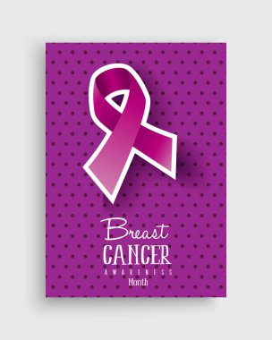 Meme Kanseri Bilinçlendirme pembe kurdele poster tasarımı