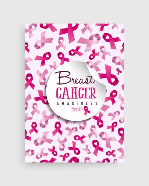 Meme Kanseri Bilinçlendirme pembe kurdele poster tasarımı