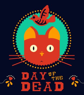 Gün ölü komik hayvan vintage tatil sanat