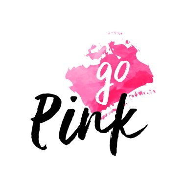 Pembe Meme Kanseri Bilinçlendirme suluboya resim alıntı