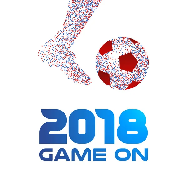 Cartaz Futebol Para 2018 Jogo Jogo Especial Ilustração Evento Esporte  imagem vetorial de cienpies© 197528158