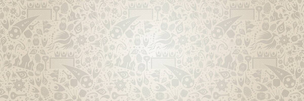 Российский веб-баннер с иконками событий 2018 года
