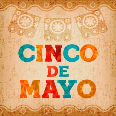 Cinco de mayo Meksika tatil teklif tebrik kartı
