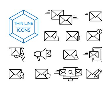 Posta iletisi satırı simgesi web app kavramı için ayarla