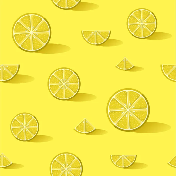 Citron fruit fond motif art — Image vectorielle