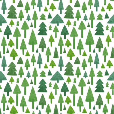 Yeşil çam ağacı ormanı, dikişsiz arkaplan