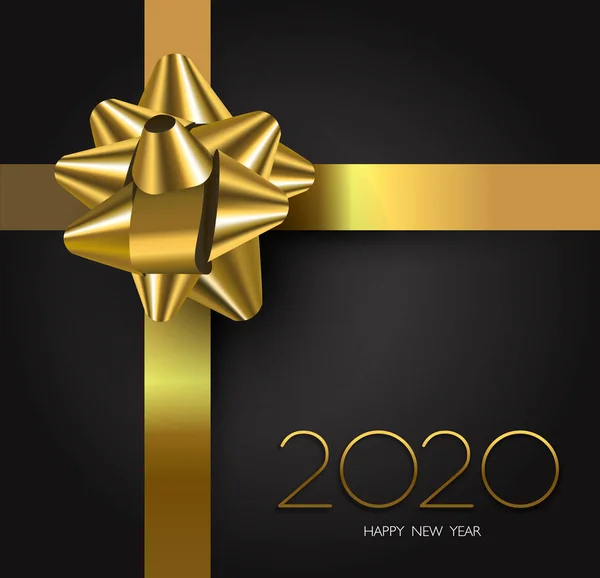 Лента для новогодних подарков 2020 года — стоковый вектор