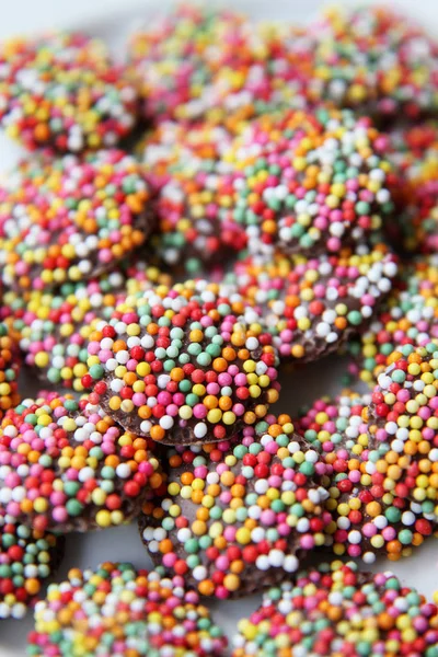 Background of chocolate freckles — Stock Photo, Image