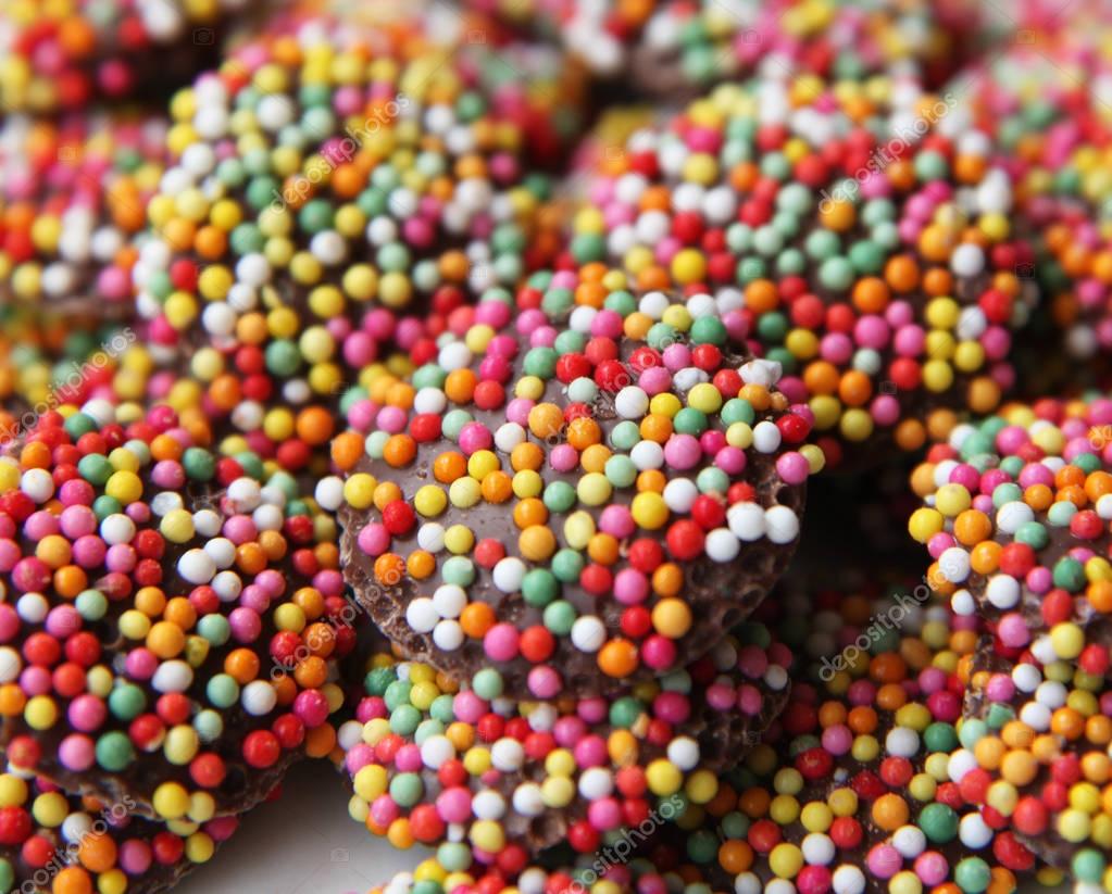 Background Of Chocolate Freckles U2014 Stock Photo