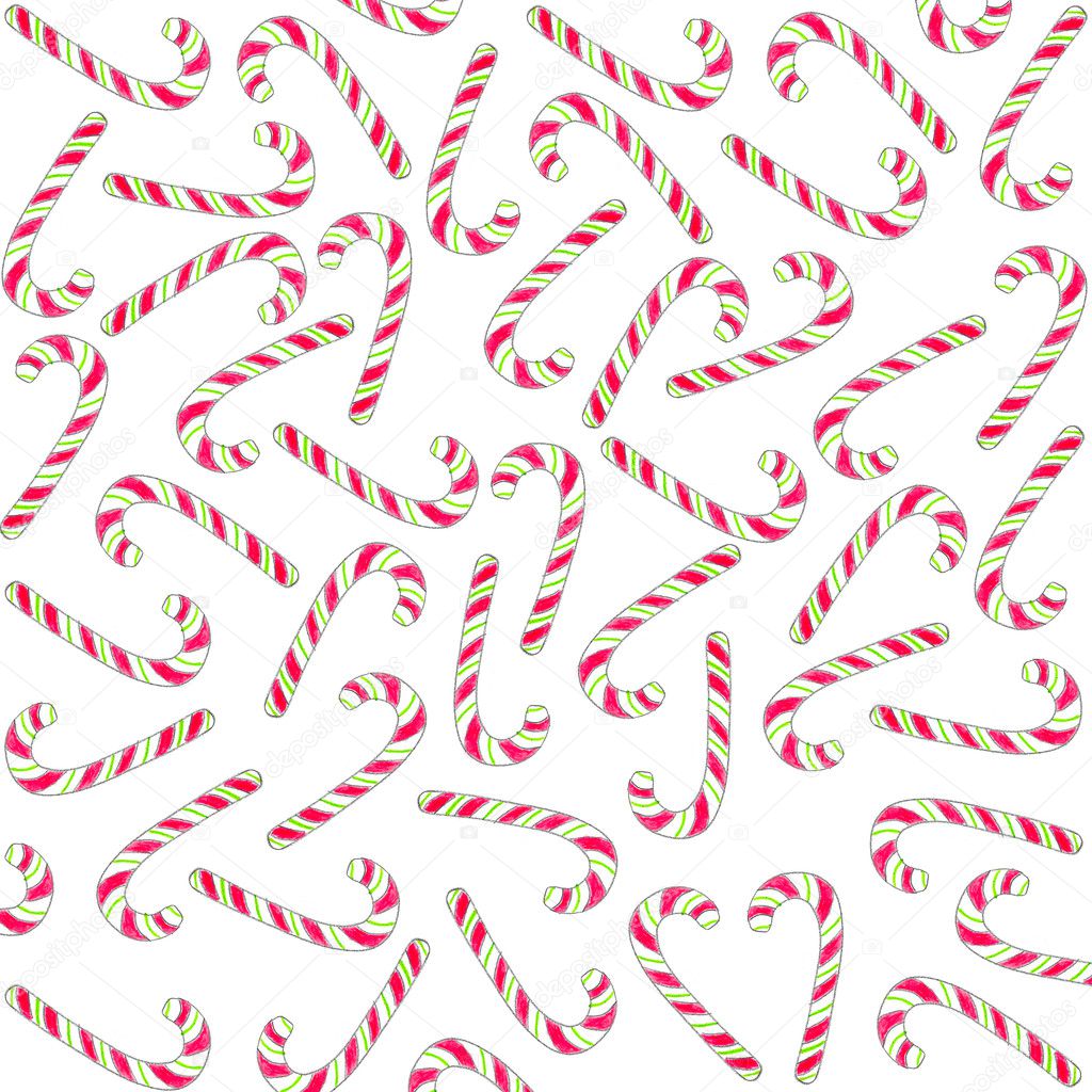 Christmas candy cane pattern 
