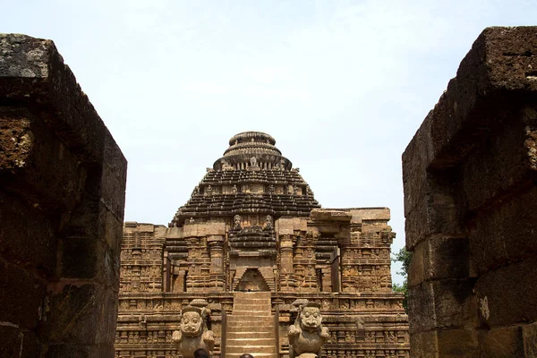 Frontage Slunečního chrámu, Konark — Stock fotografie