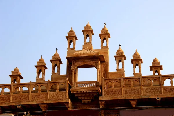 Obere Fassade des Gebäudes, jaisalmer — Stockfoto