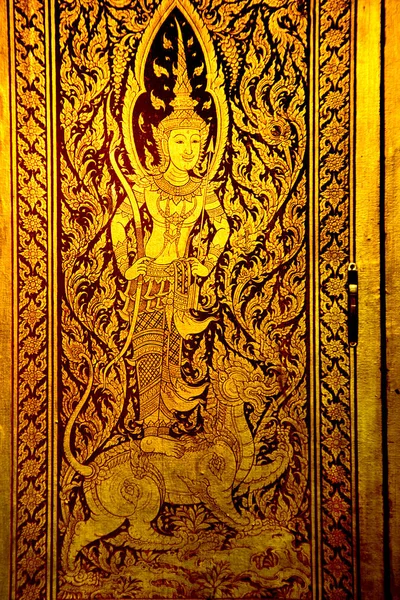 Escultura no templo tailandês, Bodhgaya — Fotografia de Stock