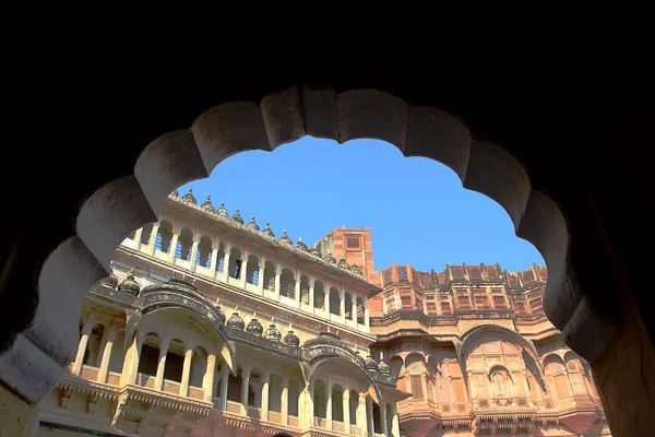Blick auf die Festung Meharongarh, jodhpur — Stockfoto