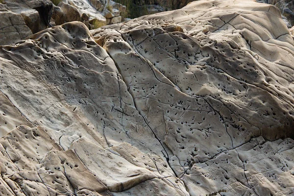 Madhya Pradesh Hindistan Asya Daki Jabalpur Yakınlarındaki Bedaghat Mermer Kaya — Stok fotoğraf